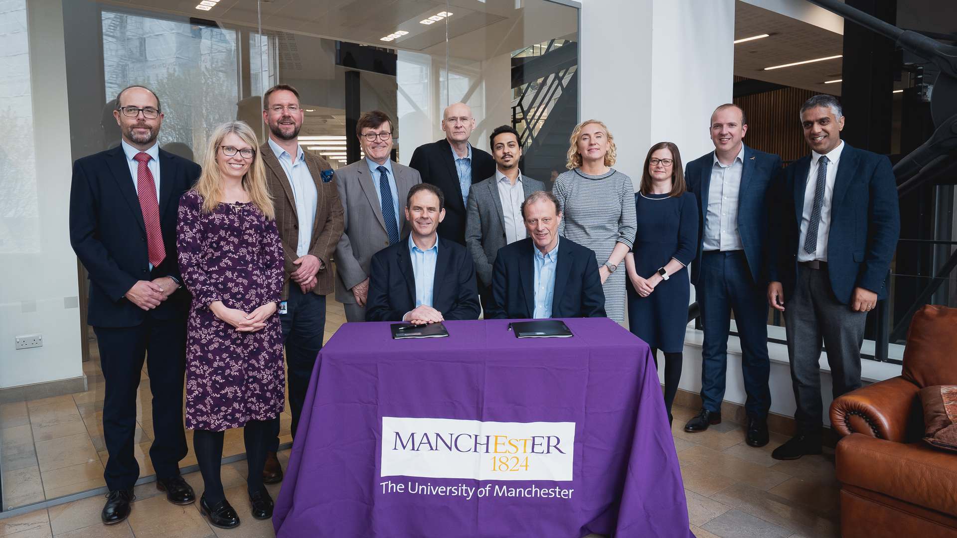 A photo showing CPI and The University of Manchester staff, including our CEO, Frank Millar, around a table as the Memorandum of Understanding is signed. A photo showing CPI and The University of Manchester staff, including our CEO, Frank Millar, around a table as the Memorandum of Understanding is signed.