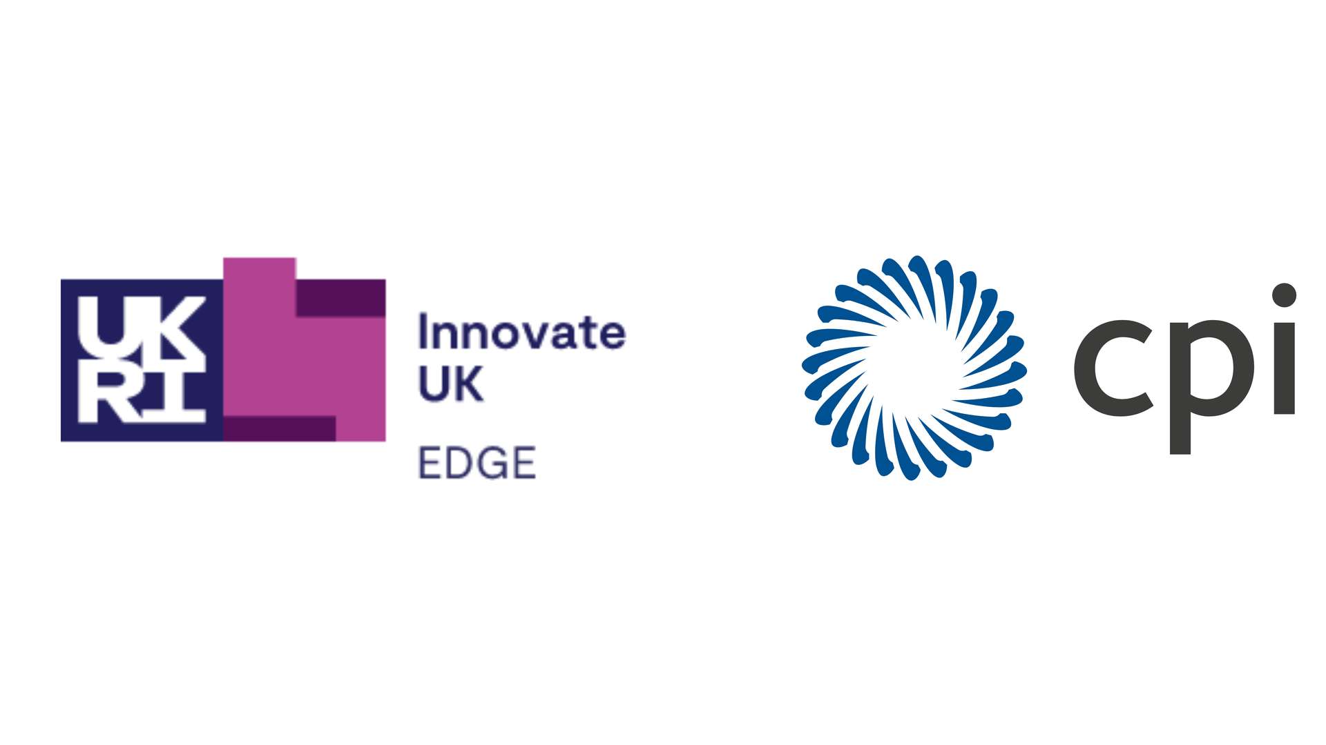Innovate UK EDGE and CPI logo Innovate UK EDGE and CPI logo