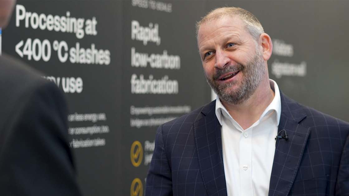 David Moore, CEO at Pragmatic Semiconductor speaking to Frank Millar, CEO at CPI. David Moore, CEO at Pragmatic Semiconductor speaking to Frank Millar, CEO at CPI.