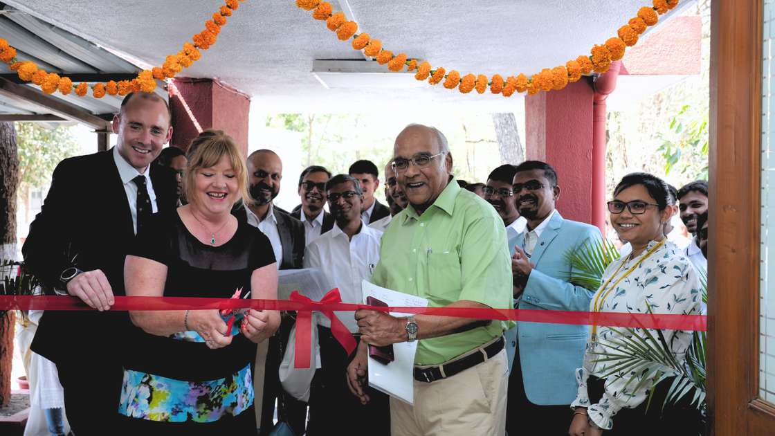 Ribbon cutting event in Pune, India Ribbon cutting event in Pune, India