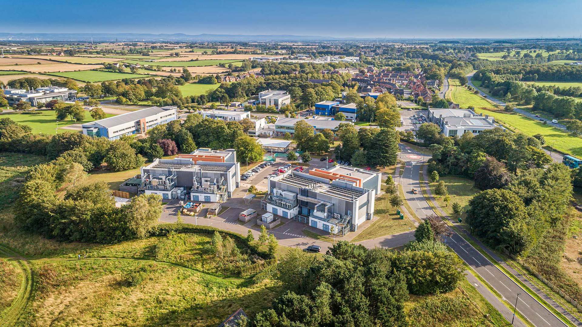 Aerial view of present-time NETPark Aerial view of present-time NETPark