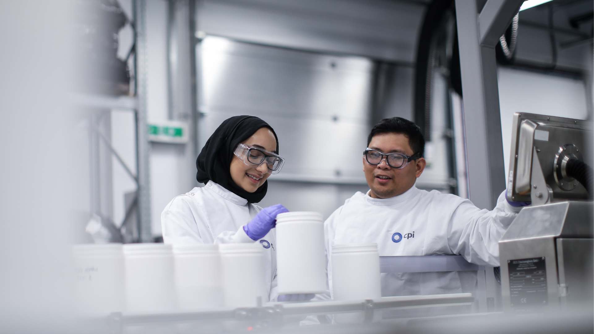 Two CPI experts at a CPI facility. Two CPI experts at a CPI facility.