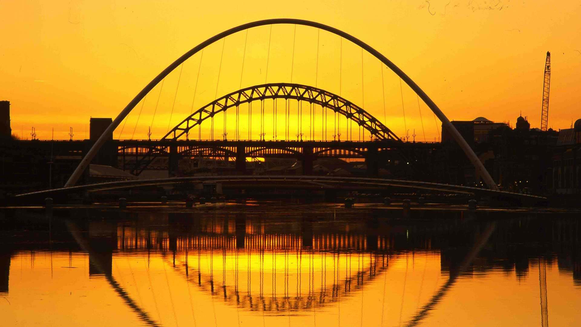 The Gateshead Millennium Bridge was designed by William Eyre Architects The Gateshead Millennium Bridge was designed by William Eyre Architects