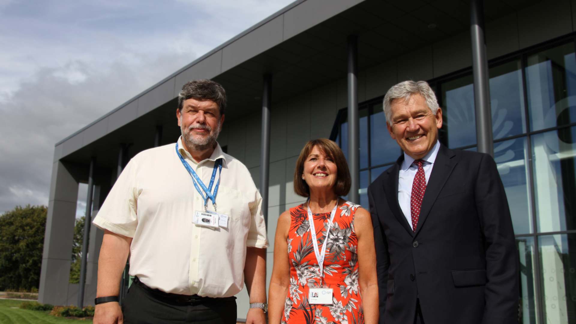 Bob Coxon, right, with CPI CEO Nigel Perry, and PA and Office Manager Val Briggs Bob Coxon, right, with CPI CEO Nigel Perry, and PA and Office Manager Val Briggs