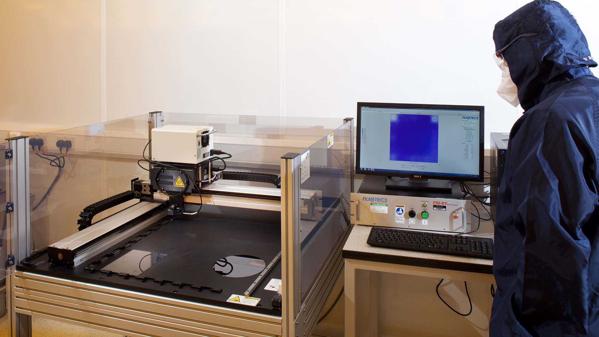 A photo of a printed circuit being analysed at CPI A photo of a printed circuit being analysed at CPI