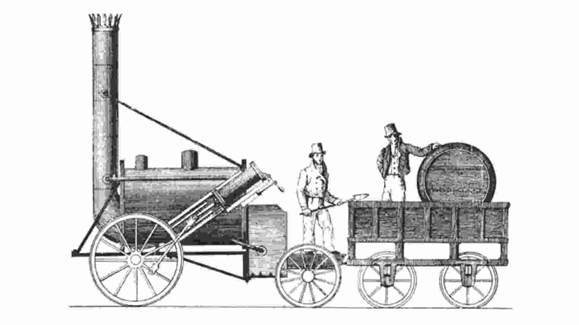 Father and son duo George and Robert Stephenson created the 'Rocket" Father and son duo George and Robert Stephenson created the 'Rocket"
