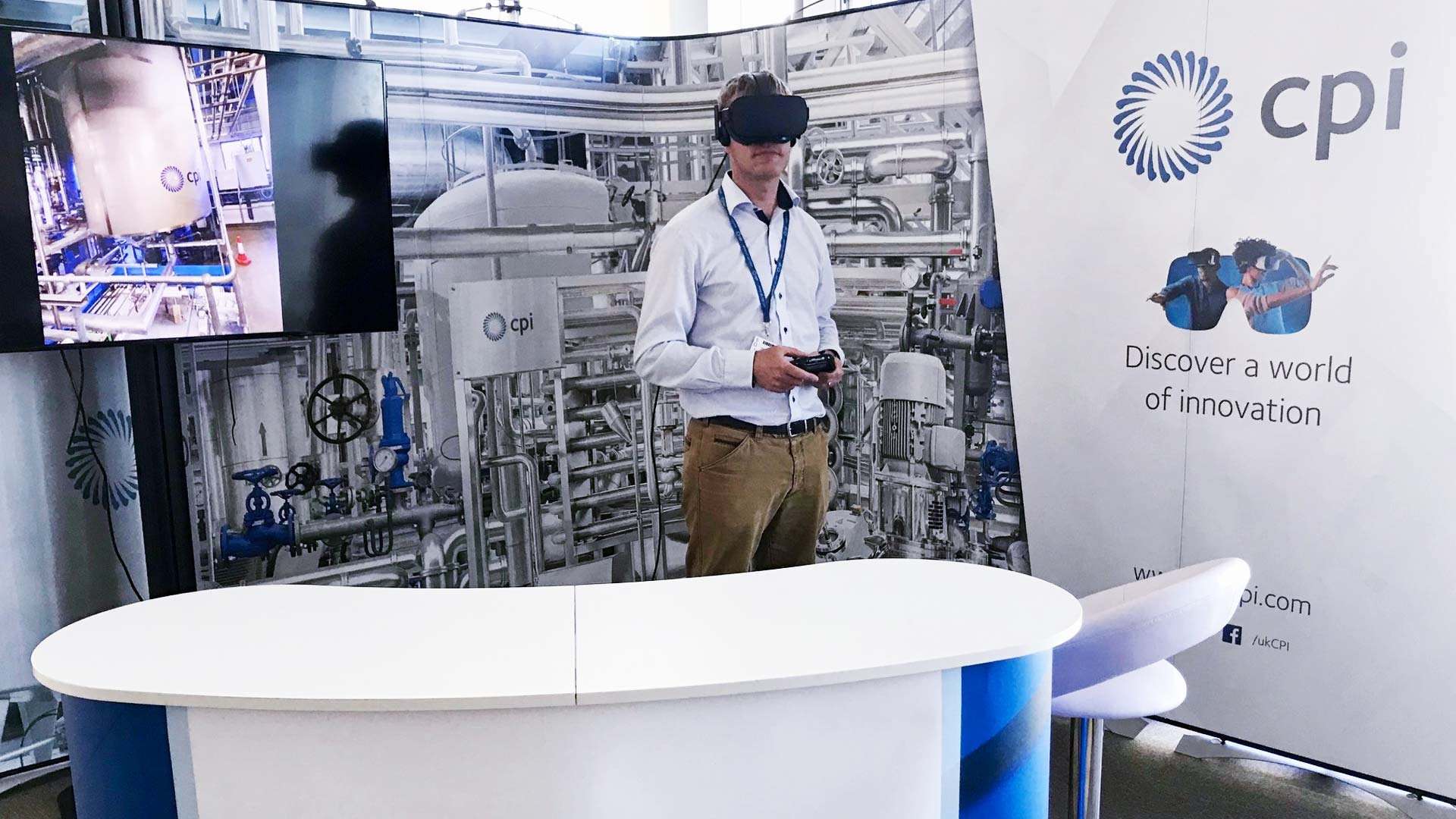 CPI’s exhibition stand will give people the opportunity to experience its world-leading Industrial Biotechnology and Biorefining facility through a 360° virtual reality tour CPI’s exhibition stand will give people the opportunity to experience its world-leading Industrial Biotechnology and Biorefining facility through a 360° virtual reality tour