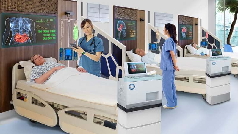 A photo of how hospital wards could look in the future A photo of how hospital wards could look in the future